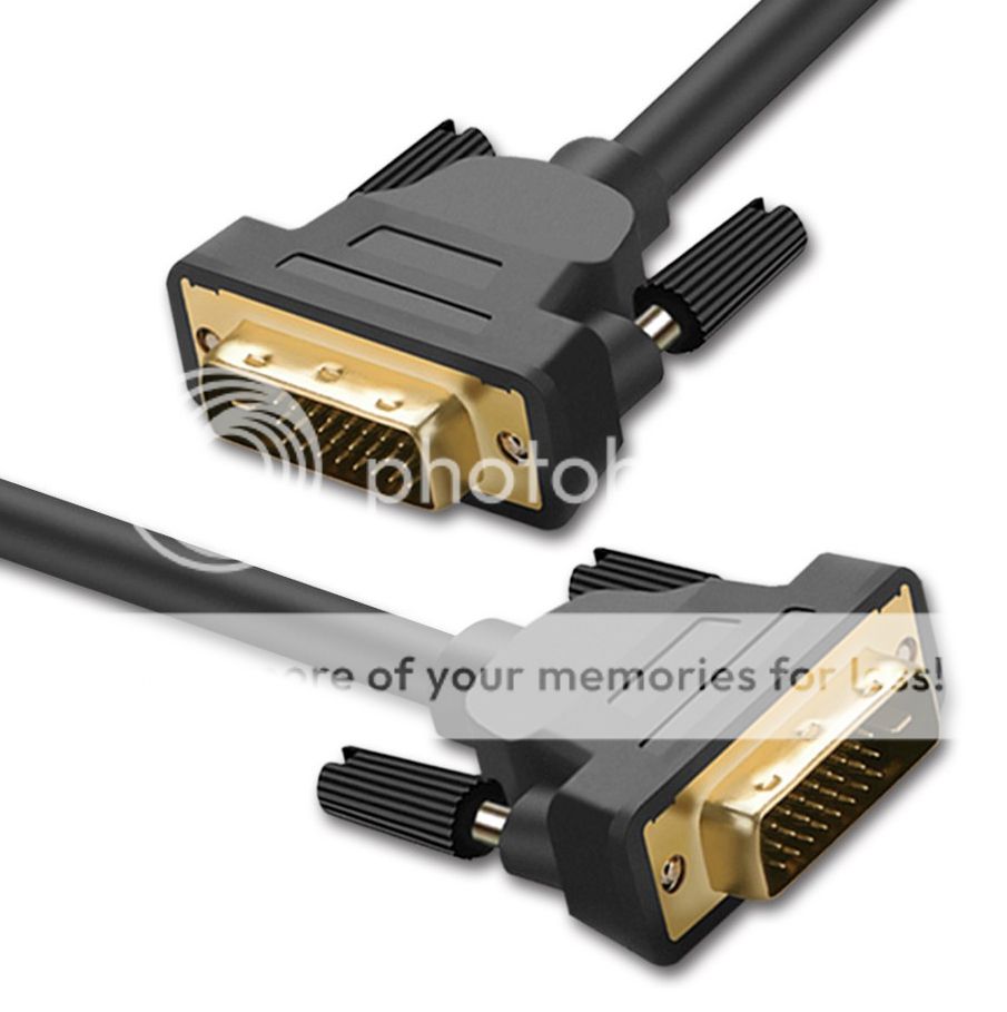 DVI to DVI Cable Male DVID for LCD Monitor Computer PC Projector DVD 1